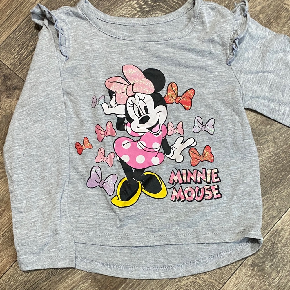 Minnie Mouse Gray Kids Shirt